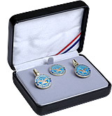 Department of Defense Cuff Links And Tie Tack In Presentation Box